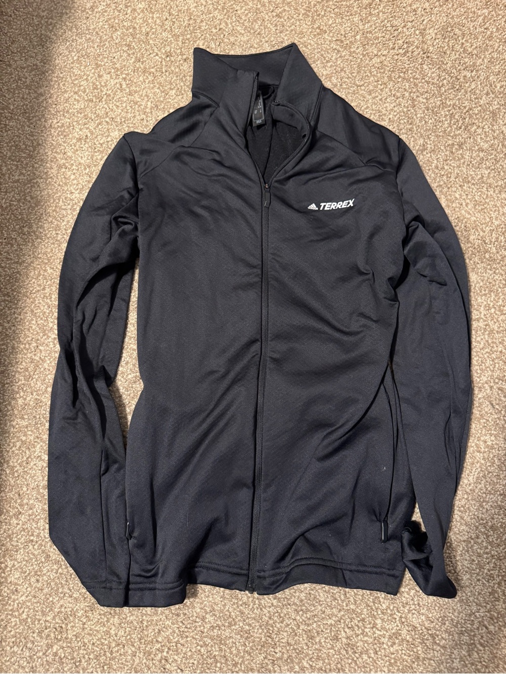 adidas Terrex Black Lightweight Full-Zip Shirt Jacket